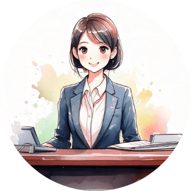 受付の人